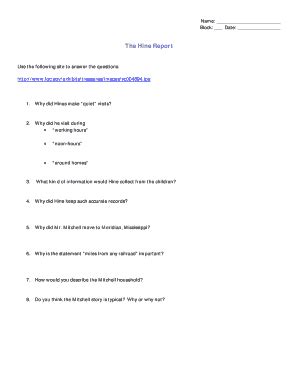 Fillable Online The Hine Report - The Woodlands High School Fax Email ...