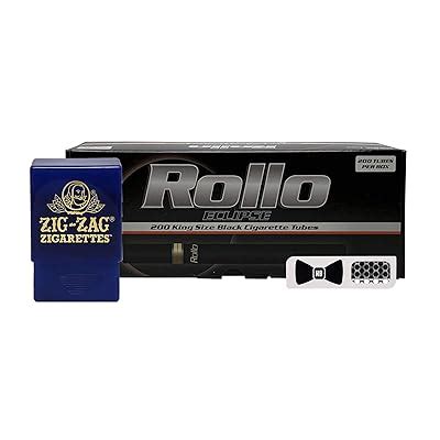 Buy Rollo Eclipse - King Size 84mm Black Cigarette Tubes, Zig Zag Crush ...