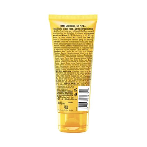 Lakme Sun Expert SPF 24 PA++ Ultramatte Lotion, 100 ml Price, Uses ...