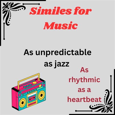 Similes for Music:Comparisons to Express the Magic of Sound