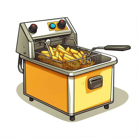 Deep Fryer 2d cartoon illustraton on white background high 30685180 ...