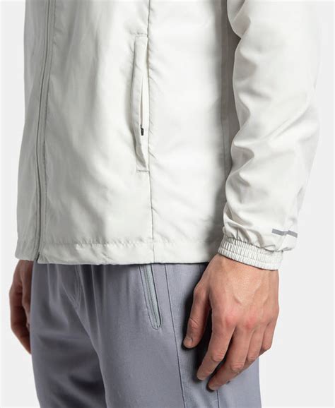 Buy Microfiber Water Resistant Convertible Hoodie Jacket - Dawn White ...