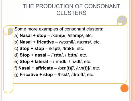 Consonant Clusters | PPTX