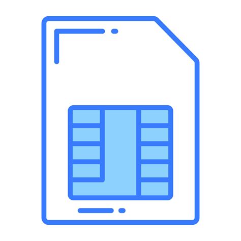 Sim card vector design in editable style, subscriber identification ...