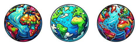 Colorful Earth Vector 的图像结果