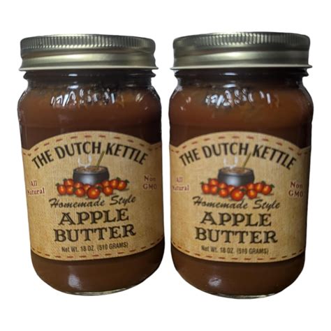 Amazon.com: The Dutch Kettle Amish Homemade Jam & Jelly – Two Pack (18 ...