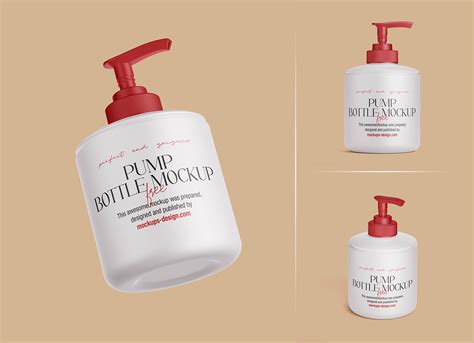Free Pump Dispenser Sanitizer Bottle Mockup PSD Set - Good Mockups