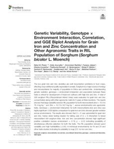 Genetic Variability, Genotype × Environment Interaction, Correlation ...