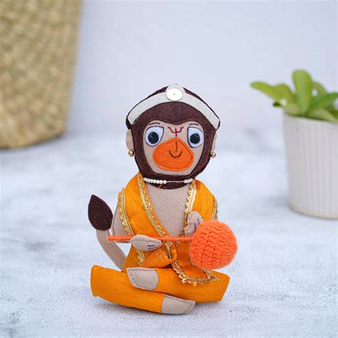 Buy Handmade Hanuman, Rama and Sita Felt Soft Toys - Set of 3 Online On ...