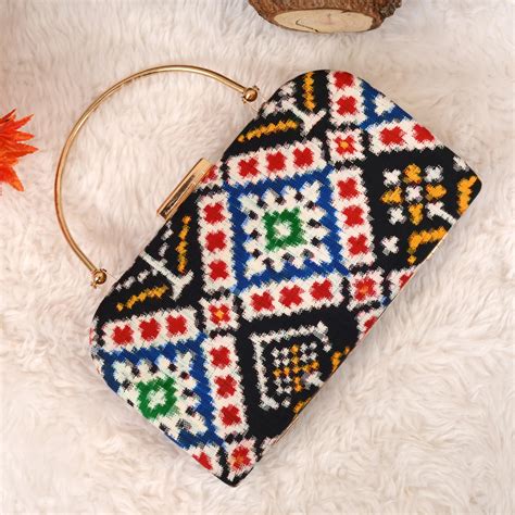 Double Ikat Patola Clutch – My Store