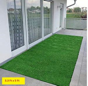 COMFY HOME High Density Artificial Grass Carpet ( 3.3 X 5 ) Feet ...