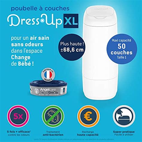 Ricariche Mangiapannolini Easy Nappy 12 Pezzi - Compatibili Con Angelcare E Dress Up, Con Ghiera Riutilizzabile E Sfera Per Ricarica Facile