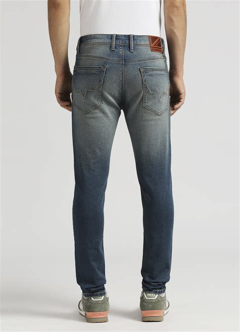 Chinox Mid Rise Skinny Fit Knitted Gymindigo Jeans | Pepe Jeans India