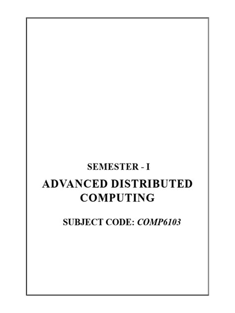 Advanced Distributed Computing 的图像结果