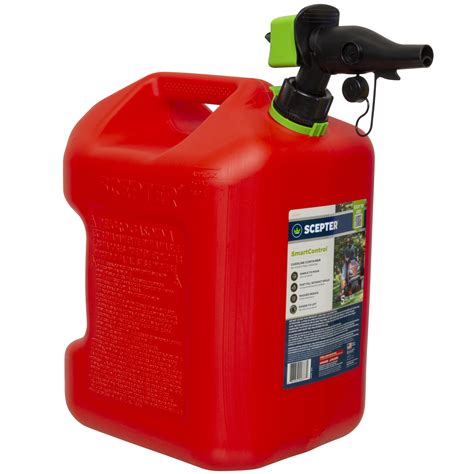 Scepter 5 Gallon Gas Can SmartControl Red Fuel Container with Spill ...