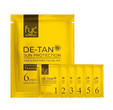 FYC D-Tan Pouch Kit | Kit of Anti-Tan Pouches | Skin Tan Removal Kit ...