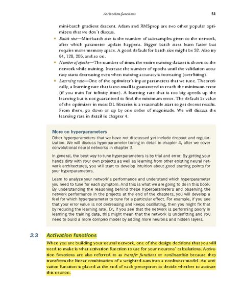 Activation Functions - Adam and RMSprop are two other popular opti ...