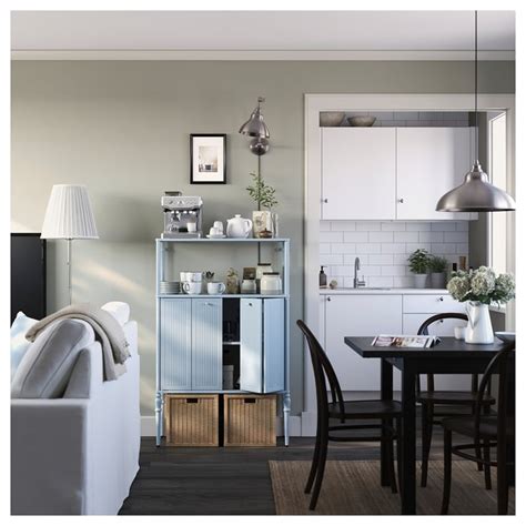 SÅGMÄSTARE cabinet, light grey-blue, 83x36x128 cm (323/4x141/4x501/4 ...