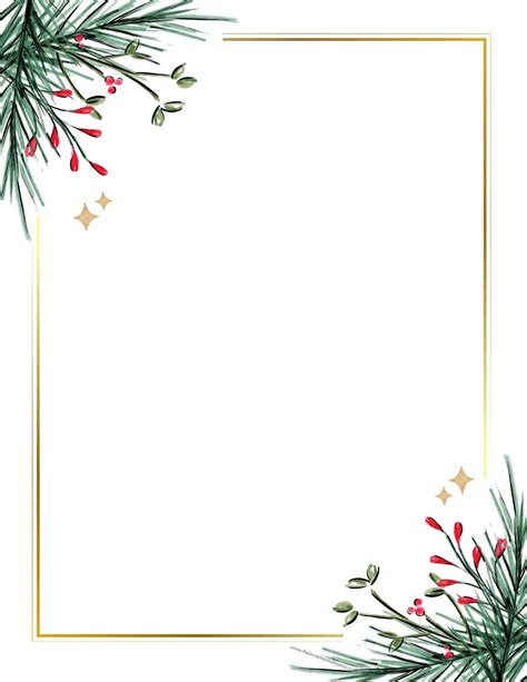 Christmas Border Printable Free - Printable Holiday Calendar