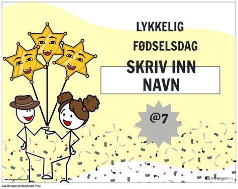 Fargerik bursdagsattest Storyboard av no-examples