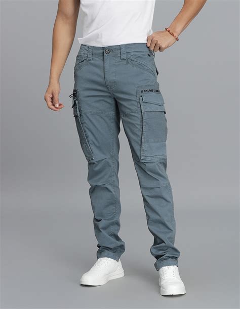 Petrol Regular Fit Cargo Pant – ROOKIES