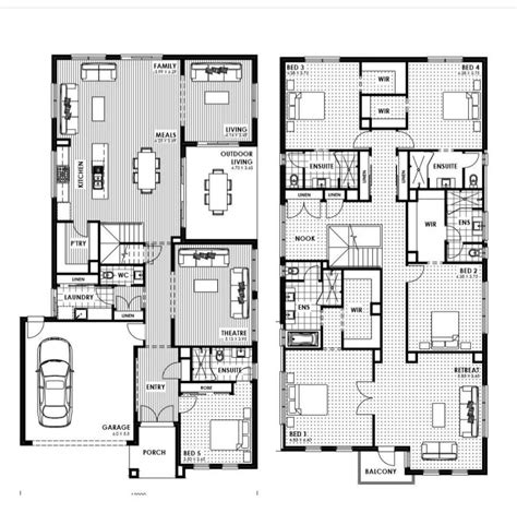 Three Story House Plans with Two Car Garages