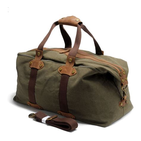 Waxed Canvas Duffle Bag