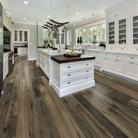Grey Wood Floor Kitchen Ideas