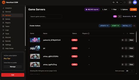 HaruHost - Self-hosted Game Server Manager for Windows and Ubuntu/Linux