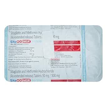 Sita OD MSR 50/500 - Strip of 10 Tablets : Amazon.in: Health & Personal ...