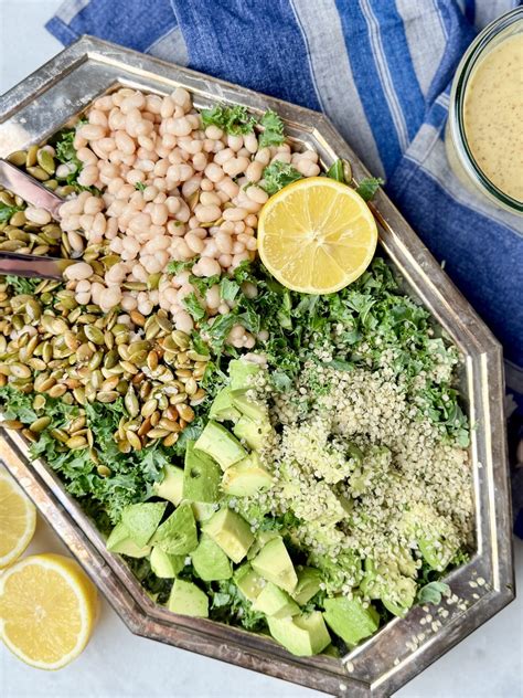 Copycat Erewhon Kale White Bean Salad - VLH health