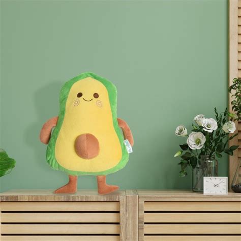 Sweet Smile Avocado Plush Toy - Green & Yellow – Mumuso