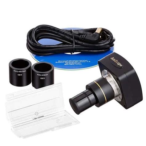 Microscope Camera with Reduction Lens and Calibration Slide, C-Mount ...