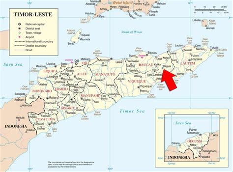 Peta Timor Leste / East Timor map