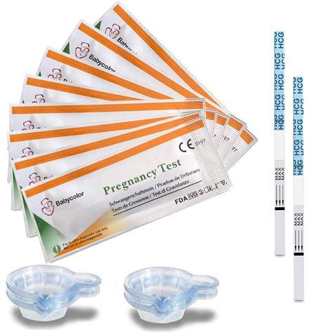 Pregnancy Test Strips 20 Pregnancy Hcg Urine Test Strips Collection ...