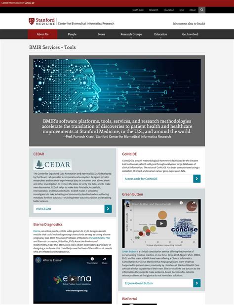 Image result for Stanford Biomedical Informatics Program