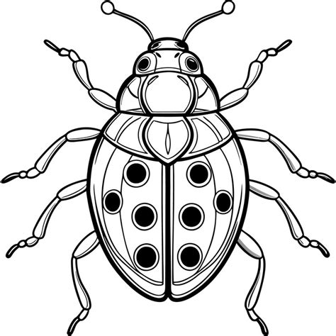 Ladybug vector silhouette | Premium AI-generated vector