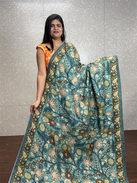 Lavanya silk kalmakari saree – Swarna Reddys