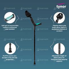Tynor L 13 Adjustable Universal Elbow Crutch 1 - Uses, Side Effects ...