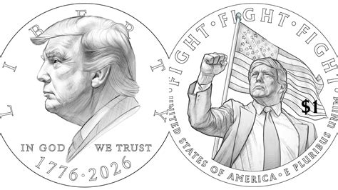 ¿Cómo será la moneda de 1 dólar conmemorativa de Donald Trump por los ...