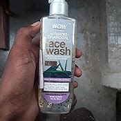 WOW Skin Science Charcoal Foaming Face Wash | Built in Brush for Deep ...