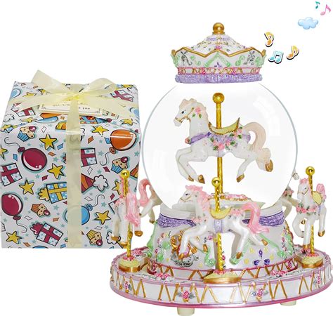 Buy Carousel Musical Box for Boys - Snow Globes You Are My Sunshine ...