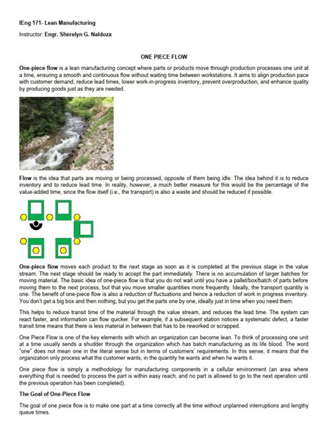 One Piece Flow Manufacturing 的图像结果