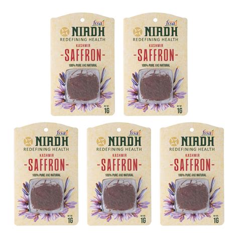 New Niadh Kashmir Saffron [ Mongra ] (1 Gm) (Pack of 2) | Original ...