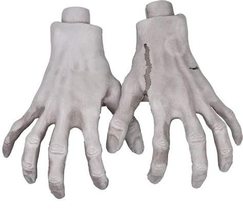 Buy XONOR Halloween Skeleton Hands - 1 Pair Realistic Plastic Skeleton ...