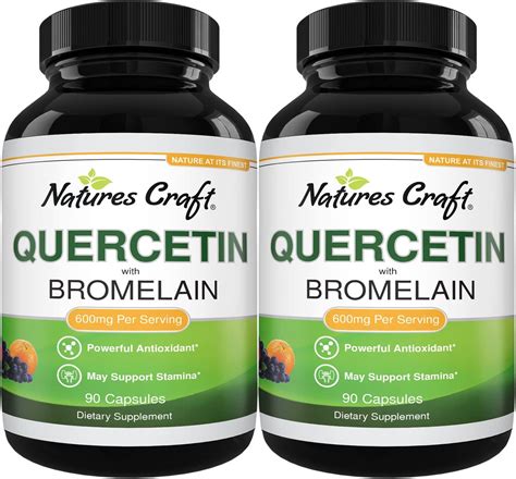 Amazon.com: Immune Support Quercetin with Bromelain Supplement- Quercetin 500mg & Bromelain ...