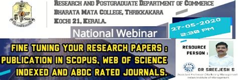 National Webinar Fine Tuning your Research Papers: Publication in ...