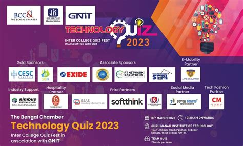 12th Edition of BCC&I- GNIT Technology Quiz 2023 | IIEST