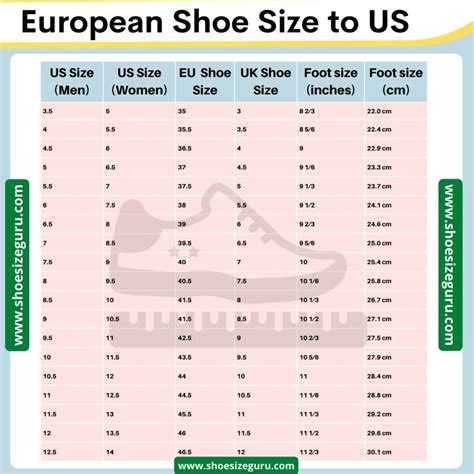 Sale 9 and a half shoe size Outlet Size Shoe Conversion Chart Shoe ...