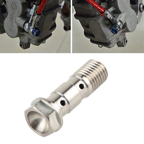 Buy JIANXING Durable Stylish M10 x 1.25 Pitch Double Banjo Bolt Screw ...